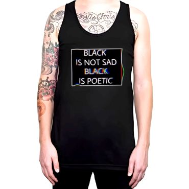 Black Poetic Vest Tank Top